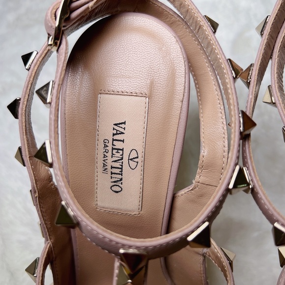 ❤️SOLD❤️Valentino rockstud smooth leather slingbacks pumps 37 - Picture 10 of 11